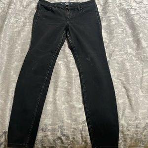 Wash off black skinny jean